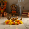Premium Handcrafted Brass Diya (Traditional Oil Lamp)
