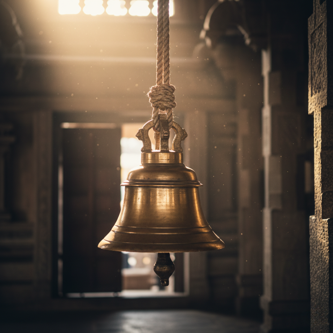 Pure Brass Temple Bell (Ghanti)